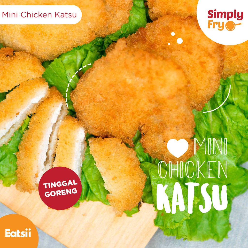 

Homemade MINI Chicken Katsu by Simply Fry 500 gr / Frozen Food