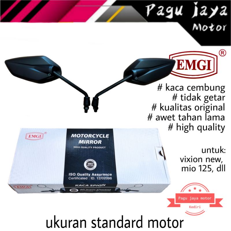 Spion standard yamaha jupiter z new vixion (1 set kiri kanan) emgi