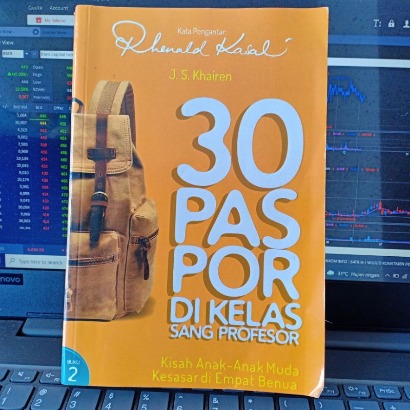 30 paspor di kelas Sang Profesor Rhenald Kasali/Preloved/Buku