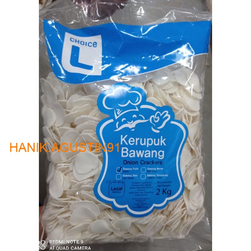 

Choice L Kerupuk Bawang Putih Choice L 2kg