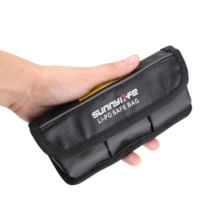 Sunnylife battery lipo bag for Dji Osmo Action contain 3 pcs battery