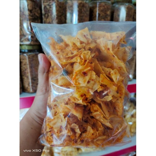 

Kripik Singkong Kriwil Pedas Enak Murah 250gr