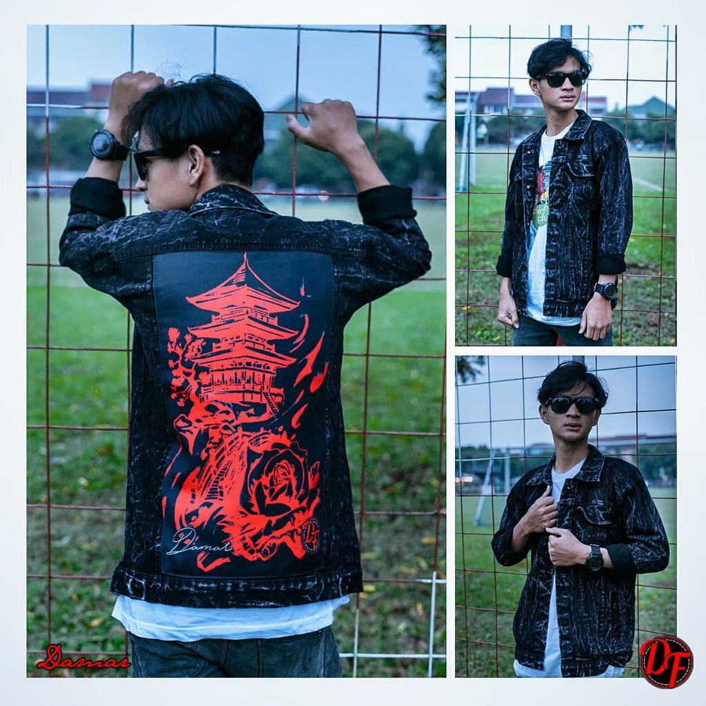 JAKET LEVIS PRINTING TERBARU / DENIM / JAKET PRIA / JAKET CEWE / BERGAMBAR / TERLARIS / KEKINIAN