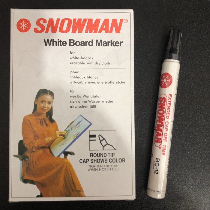 

Dijual Spidol Whiteboard Snowman Isi 12 Diskon