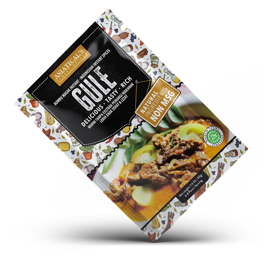 

GULE Bumbu masak instan Bumbu Dapur Spices NON MSG 40gr Asiaticals