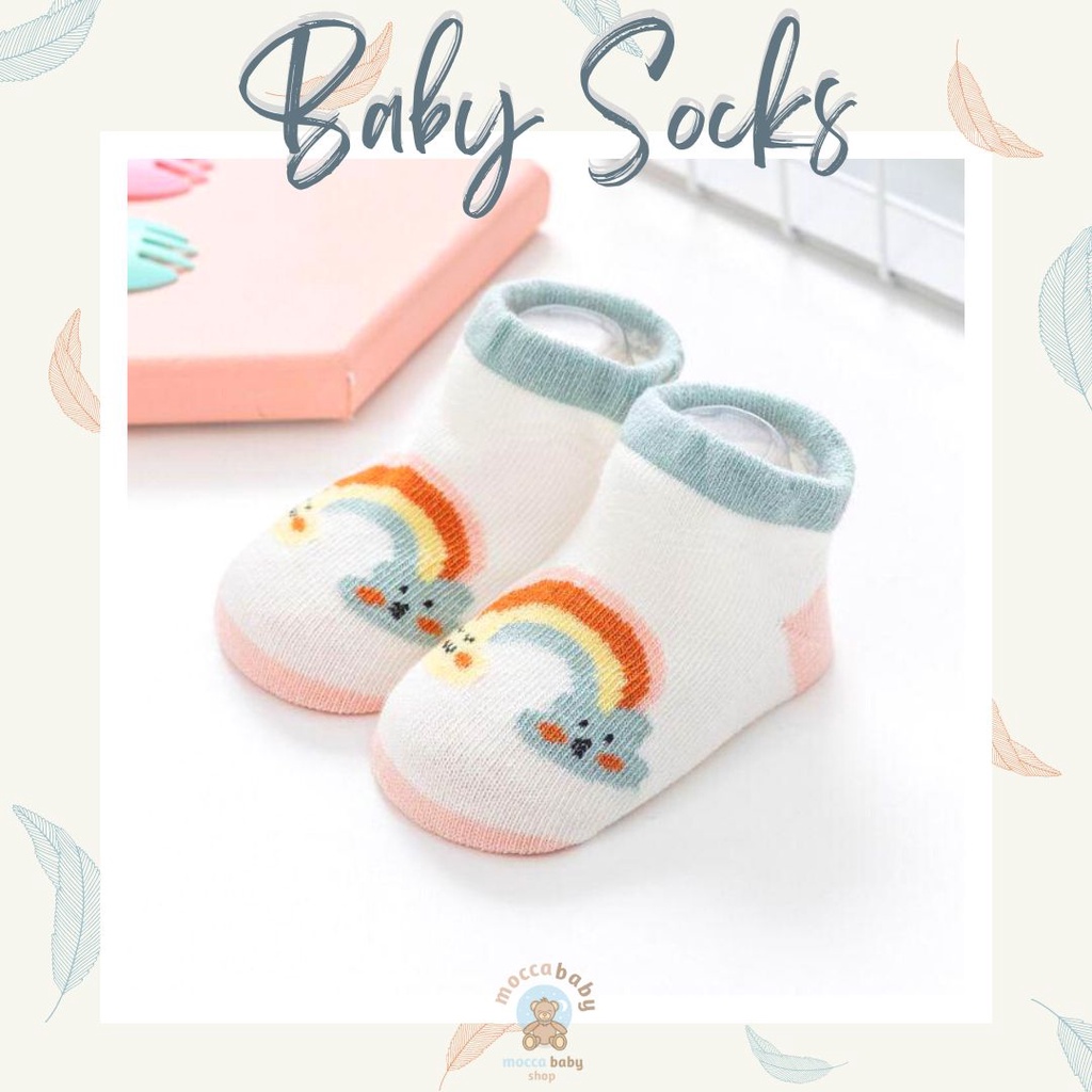 MBSS - Kaos Kaki Bayi Anak Laki Laki Perempuan Import Berkualitas newborn - 12 Bulan / COBY