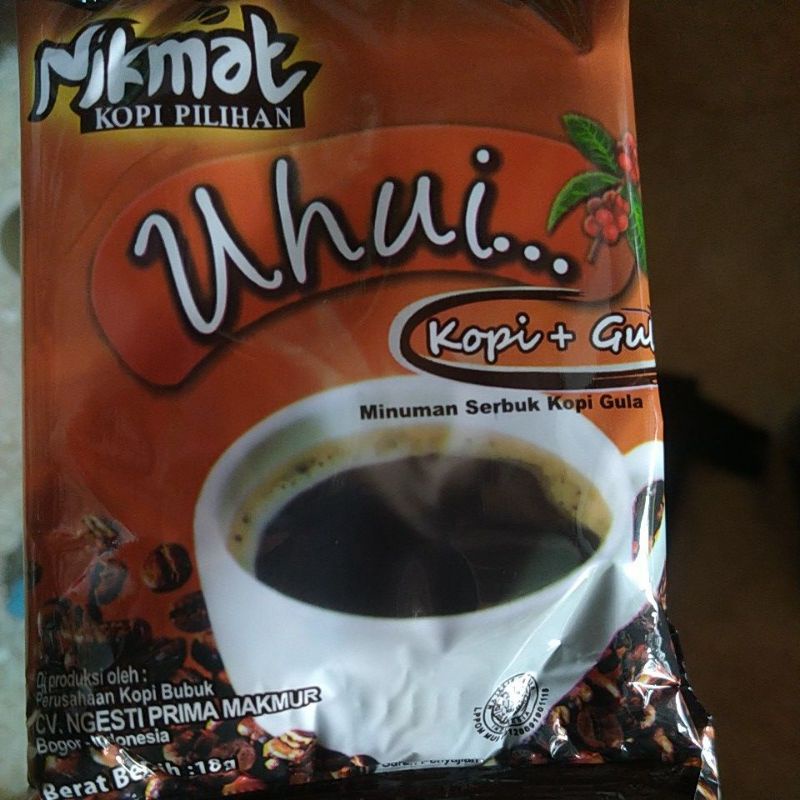 

kopi Uhuii Nikmat sachet 18gr isi 20pcs