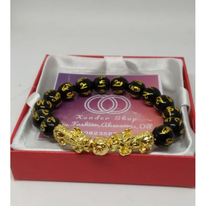 GELANG GIOK UKIR PIXIU DOUBLE KEBERUNTUNGAN.