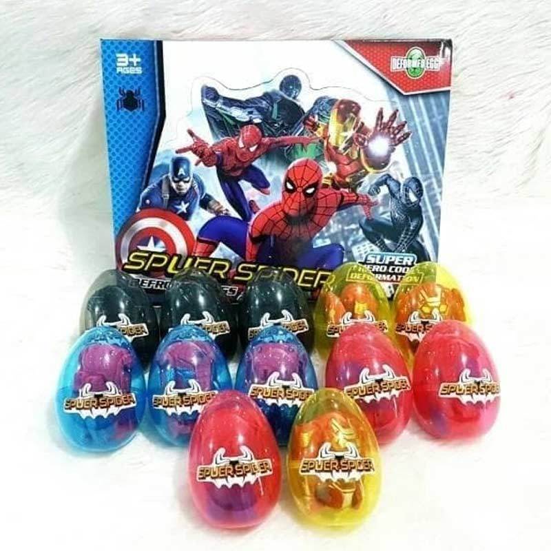 Mainan Surprise Egg Spiderman