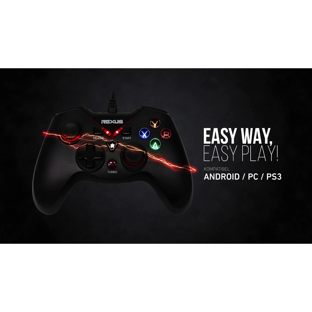 Trend-Rexus Gladius GX2 Pro Gaming Gamepad- Hitam