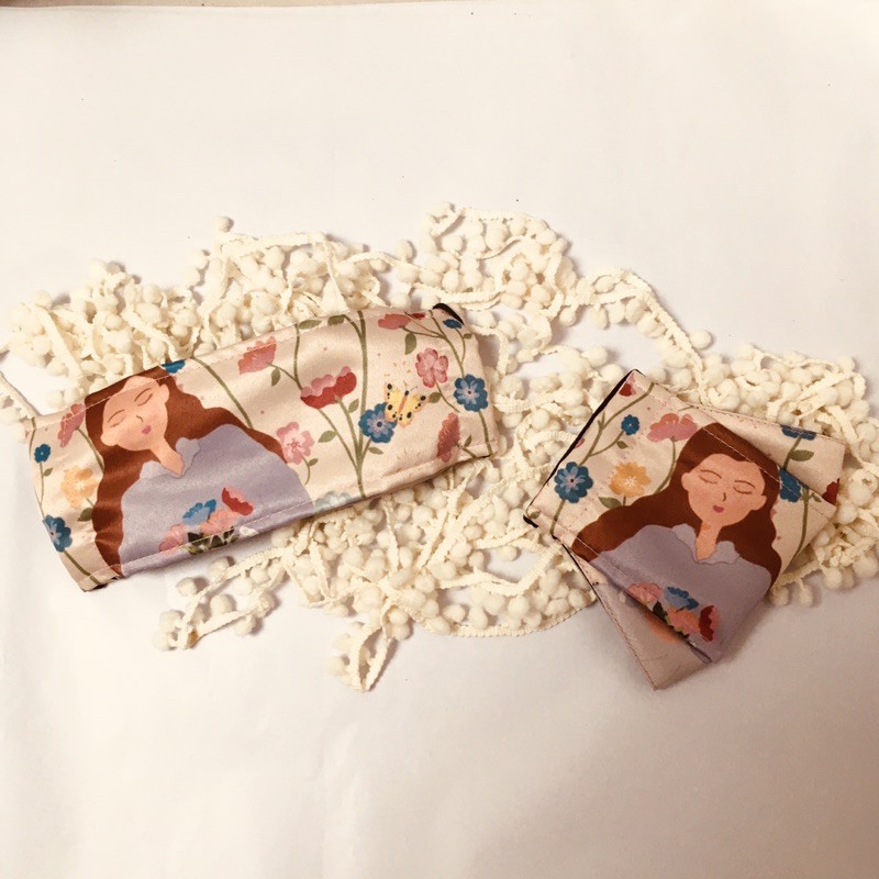 Masker Origami 3D Eriu Flowery