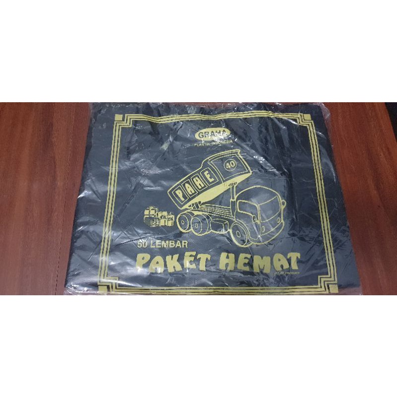 Plastick packing untuk paket isi 50 lembar ukuran 40cm x 40 cm