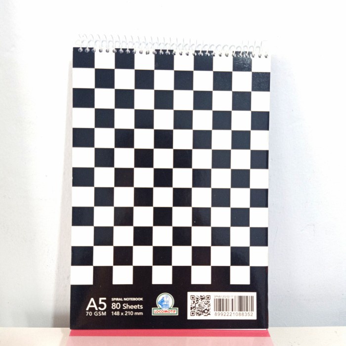 

Dijual Locomotif Spiral Notebook Size A5 - 80 Lembar- Ring Notes Polos Diskon