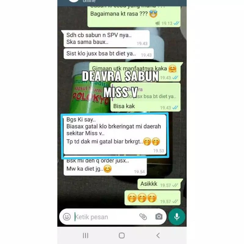 ORIGINAL BPOM DEAVRA FEMINIME HYGIENE WASH (SABUN KEWANITAAN)