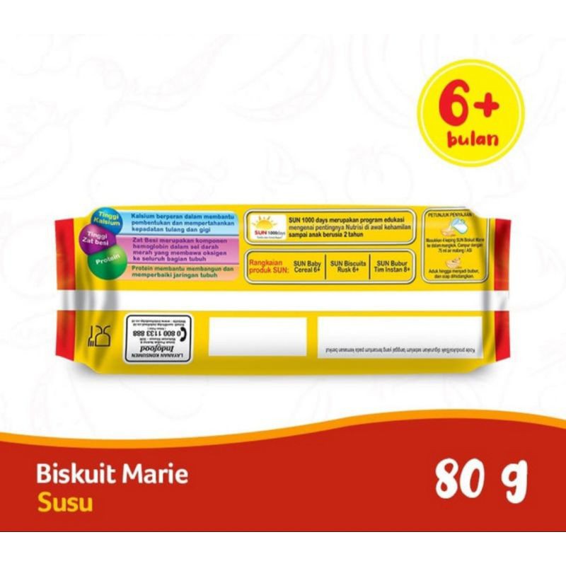 SUN Biskuit Marie Susu 6m+