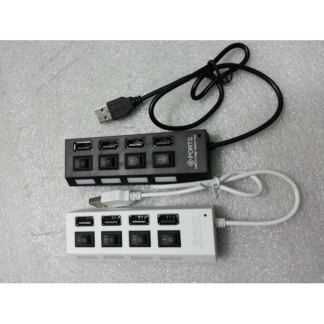 USB HUB 4 PORT USB 2.0  On/Off M-Tech