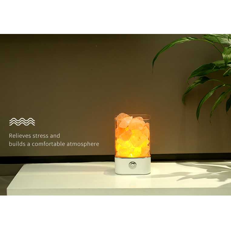 Lampu Tidur LED Crystal Salt Lamp of Himalaya Lava Lamp Garam Kristal Himalaya