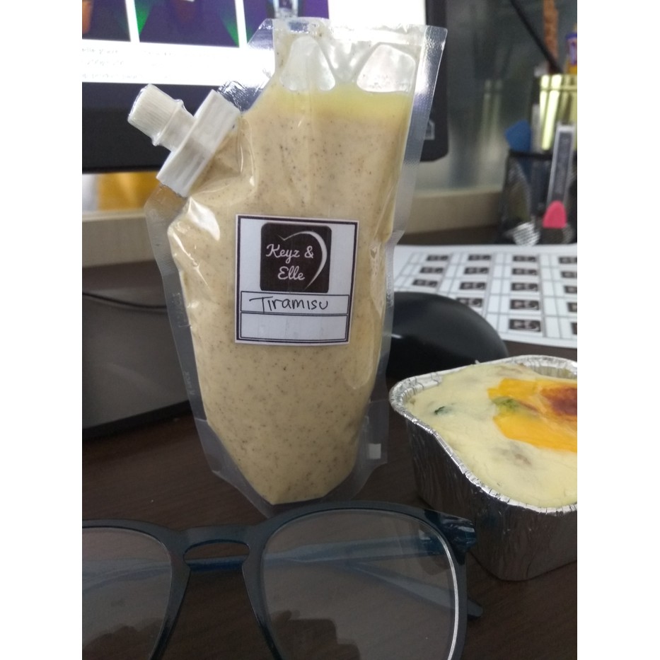 

Keyz and elle glaze Tiramisu repack 200gr 200 gr