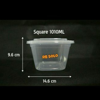 Thinwall Square 1010 ml microwave oven safe
