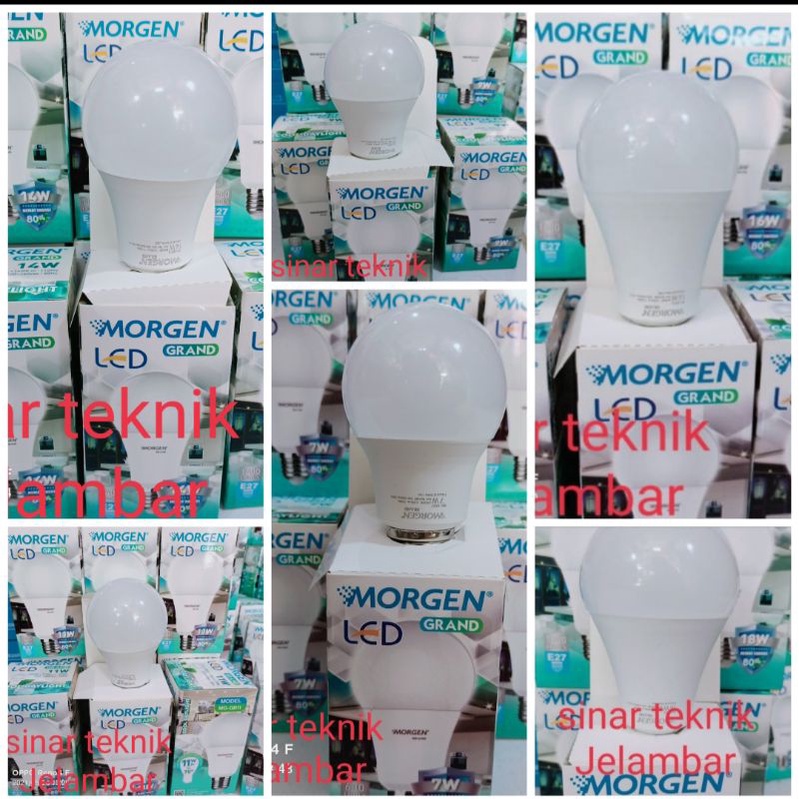 Lampu MORGEN LED BULB / 7W, 9W, 11W, 14W, 15W,  18w/PUTIH