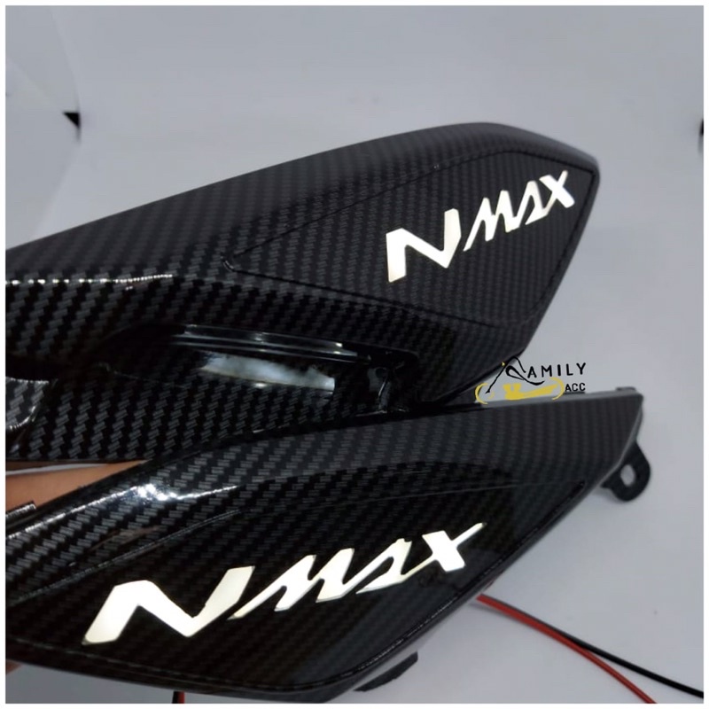 Cover Body Pijakan Kaki Samping Nmax New 2020-2021 LED Carbon Sirip Hiu Nmax New LED Zoro