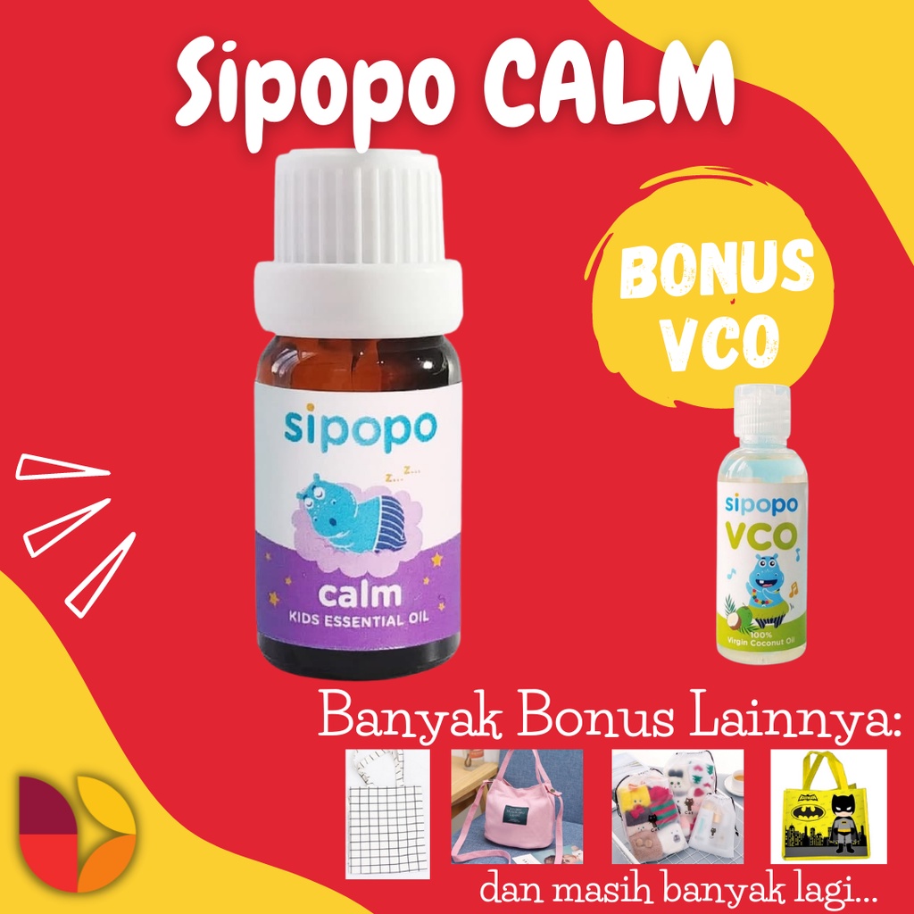 [GRATIS VCO] SIPOPO Usir Nyamuk &amp; Tidur Nyenyak SLEEP WELL (CALM) Essential Oil Bayi, Anak, dan Dewasa