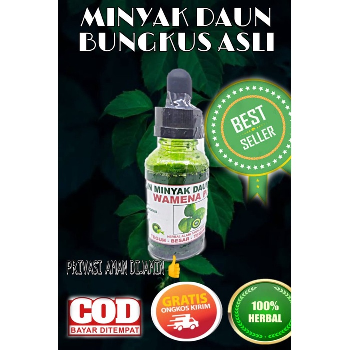 COD Herbal Daun bungkus wamena ramuan asli papua daun tiga jari