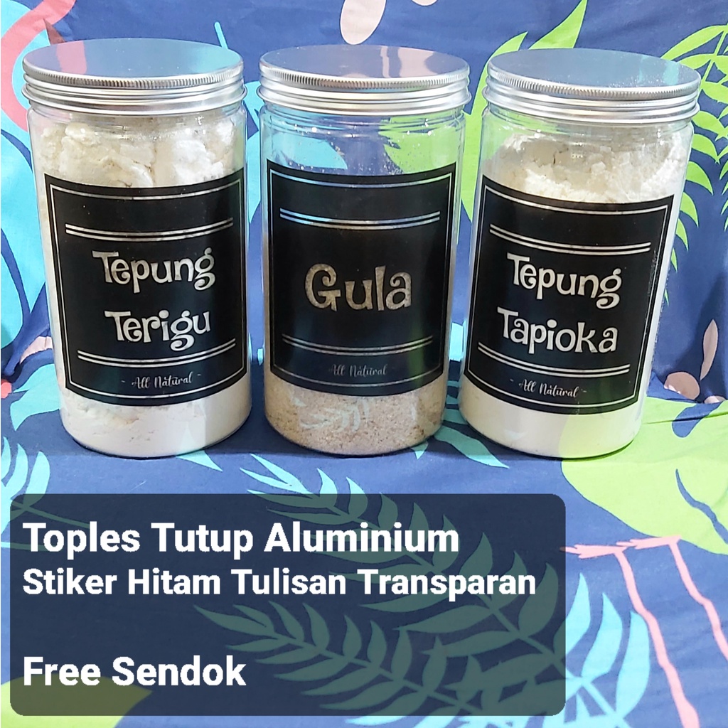 Toples Bumbu Free Stiker / Toples Teh Gula Kopi Free Label termurah / toples gula teh kopi / toples 