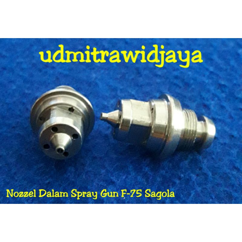 Nozzle nepel spray gun F75 Tipe F75 cocok untuk part pengganti spray gun merk Meiji F75, Sagola F75, Kentaro F75, Wipro F75,