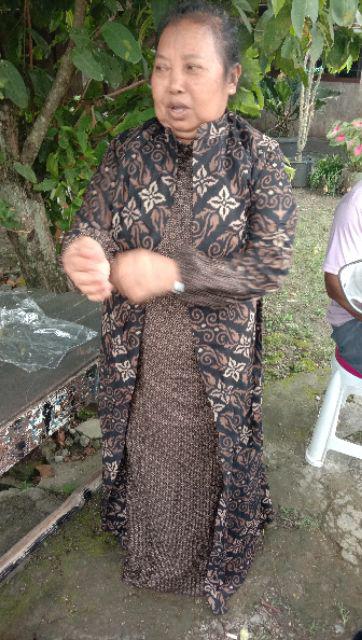 Gamis Cardy Batik - Gamis Sogan