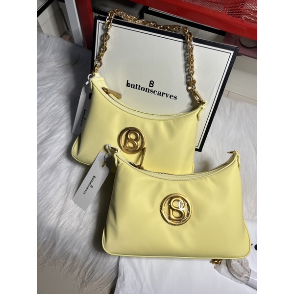 TAS BUTTONSCARVES LUANA BAG BANANA BUKAN CHERRY PLUM CHARCOAL NEW YAA BUKAN PRELOVED ATAU BEKAS AUDR