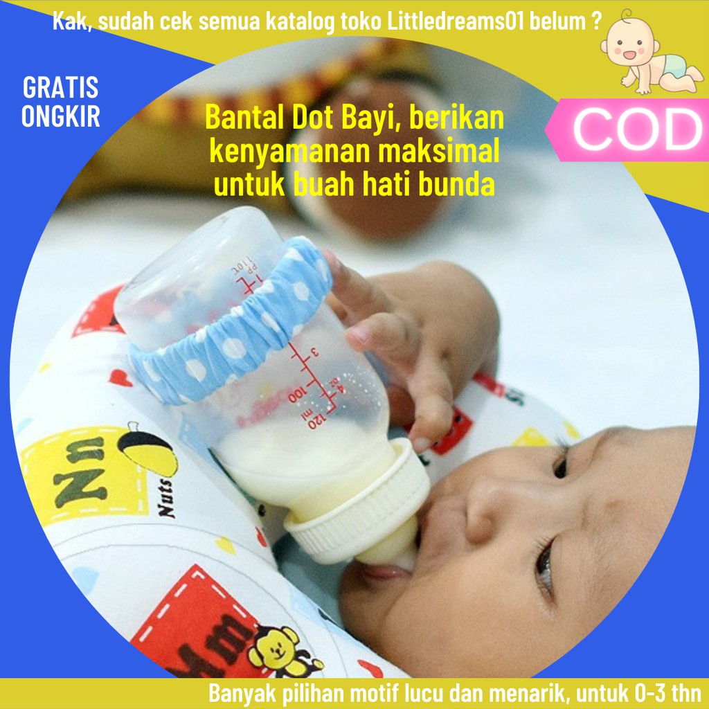 Bantal Dot bayi bantal Susu Bayi Anti Pegal Bantal Dot Botol Susu Bayi bantal menyusui leher
