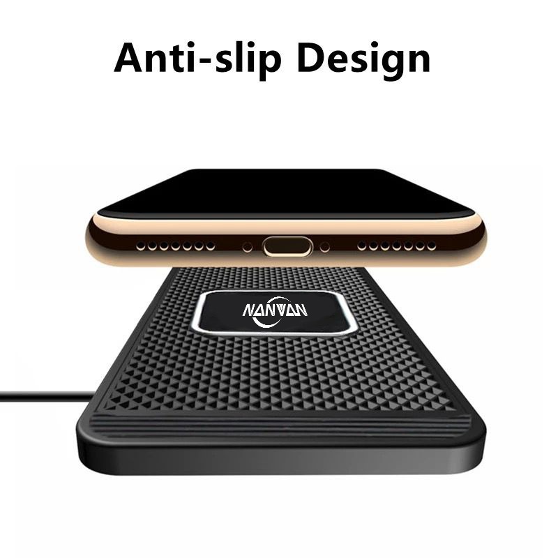 [RO ACC] W3 NANVAN DEKSTOP FAST CHARGER WIRELESS PAD SQUARE SLIM DESIGN