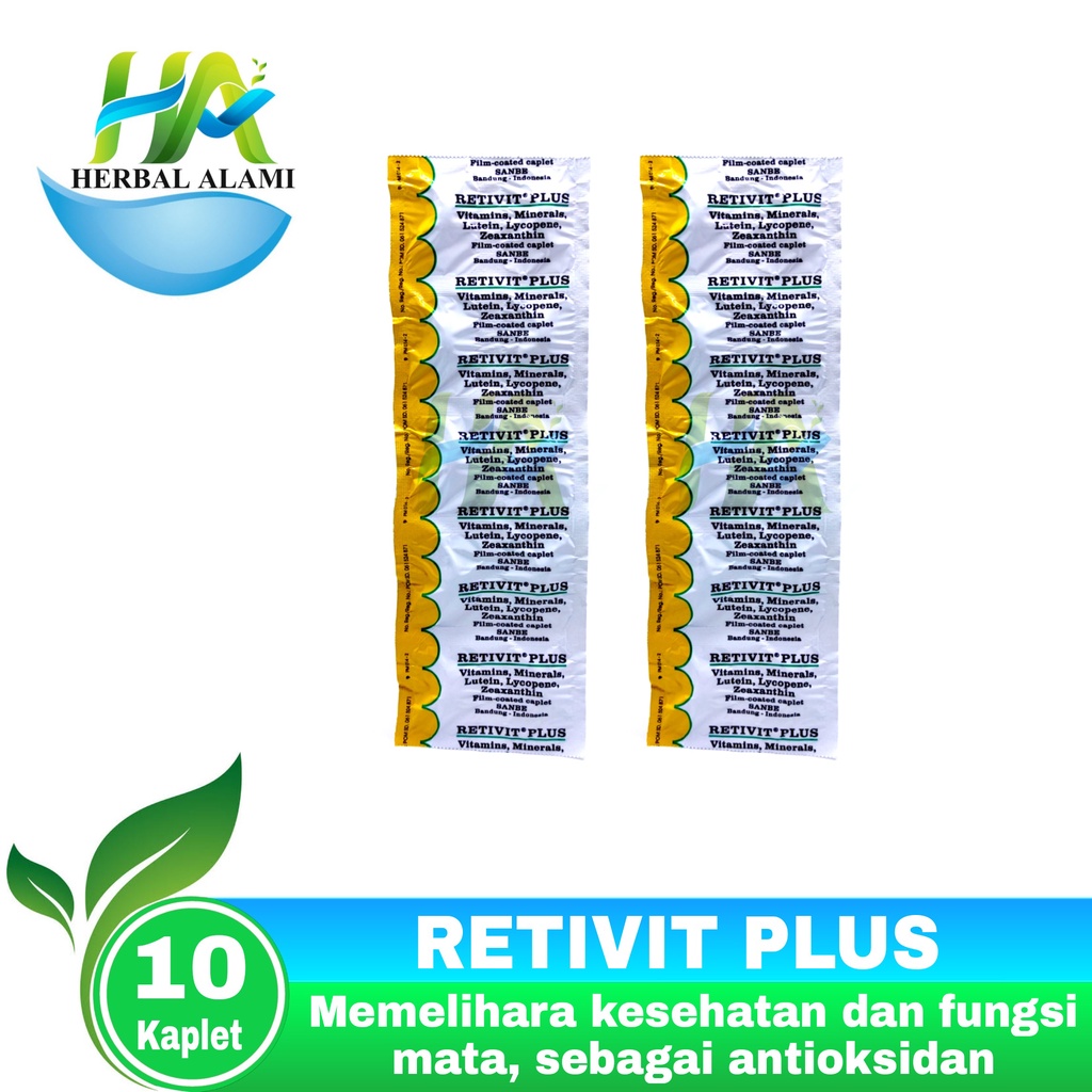 Retivit Plus Perstrip - Menjaga Kesehatan Mata Dan Antioksidan