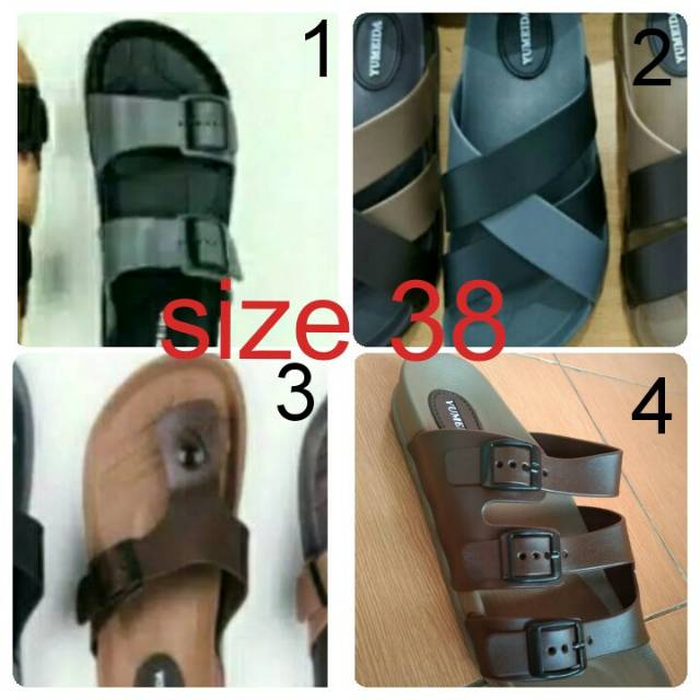 Obral Murah Sandal Yumeida Bahan Karet Elastis Ukuran 38 Original Yumeida