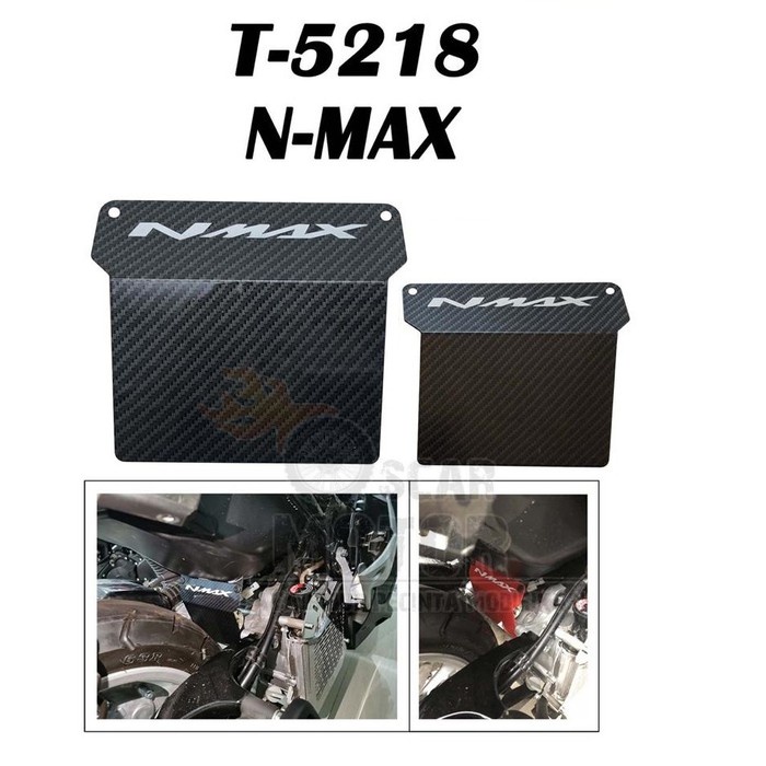 MUDFLAP BELAKANG NMAX YAMAHA MUDGUARD CARBON PELINDUNG LUMPUR COVER MESIN T-5218 motor motor