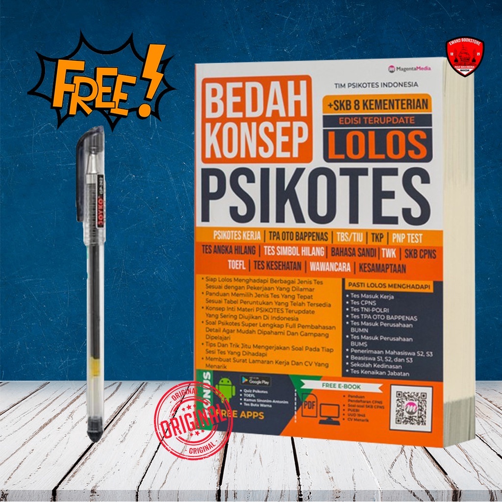 Jual Buku Psikotes Bedah Konsep Lolos Tes Psikotes Edisi Terupdate Tes Cpns Tni Polri Tes