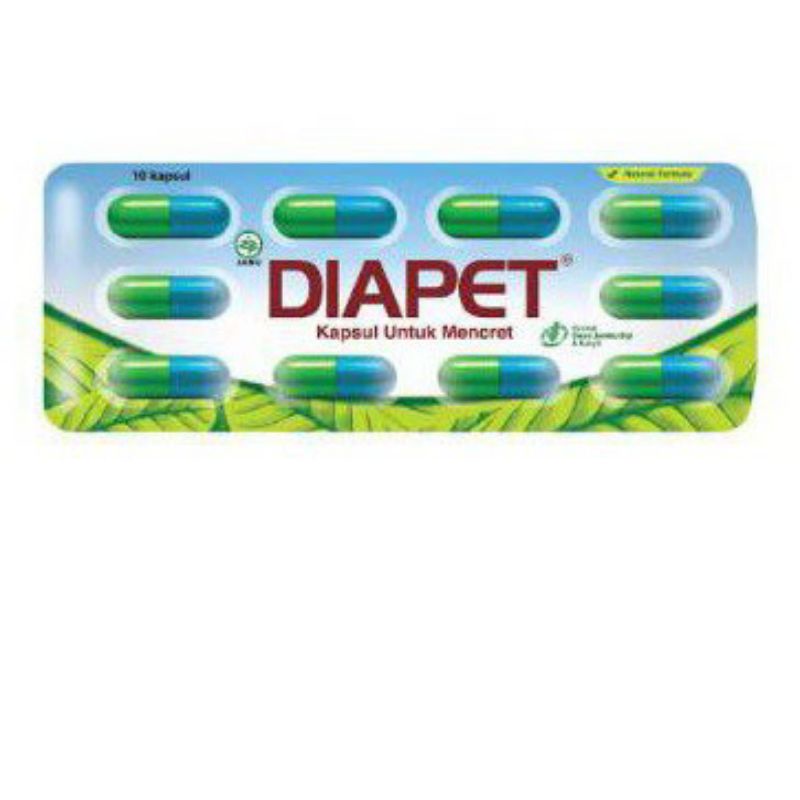 DIAPET OBAT DIARE @ STRIP 10 KAPSUL