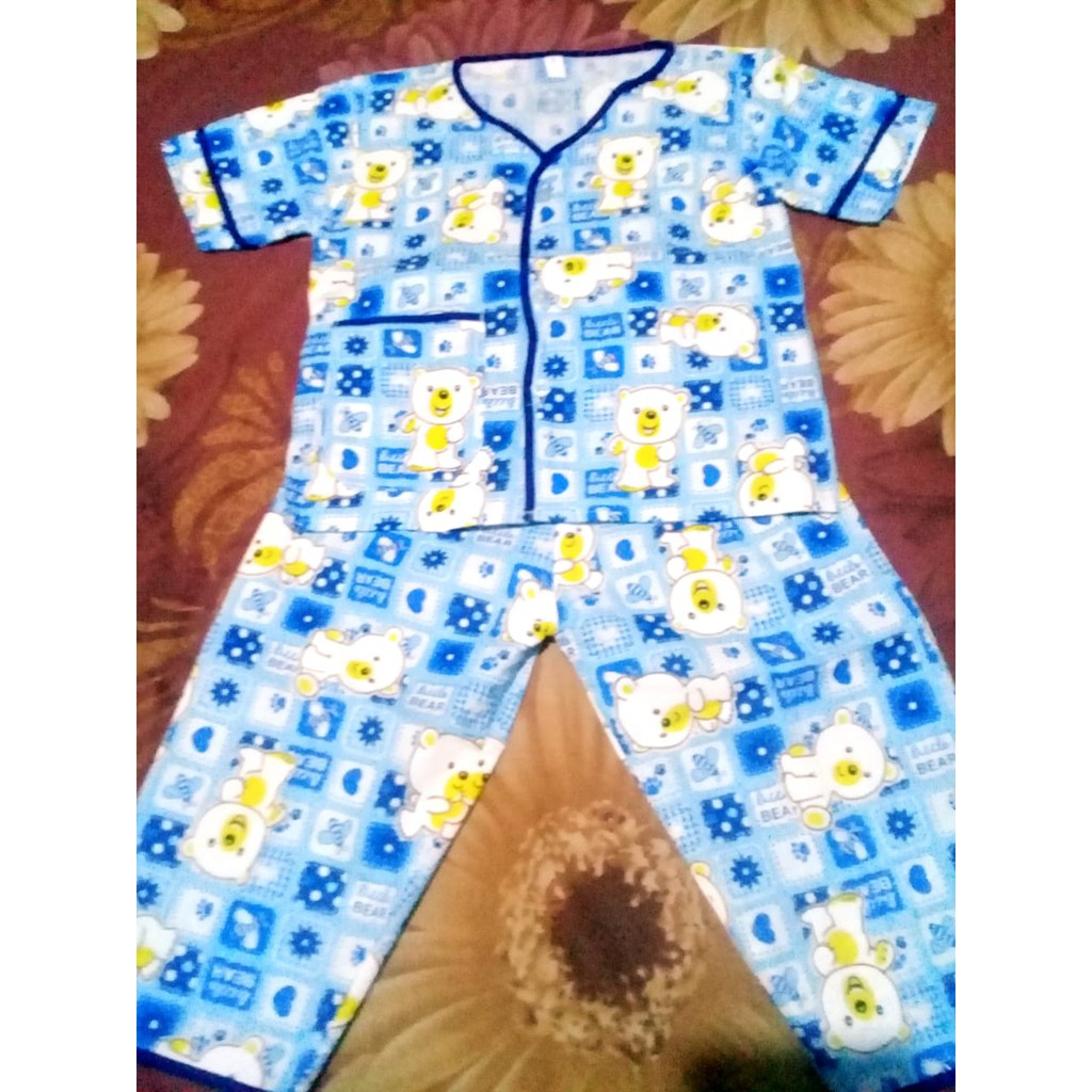 Piyama Anak Katun Jepang / Baju Tidur Anak Katun Bisa Pilih Motif Umur 1-8th/Anak Laki Perempuan M06