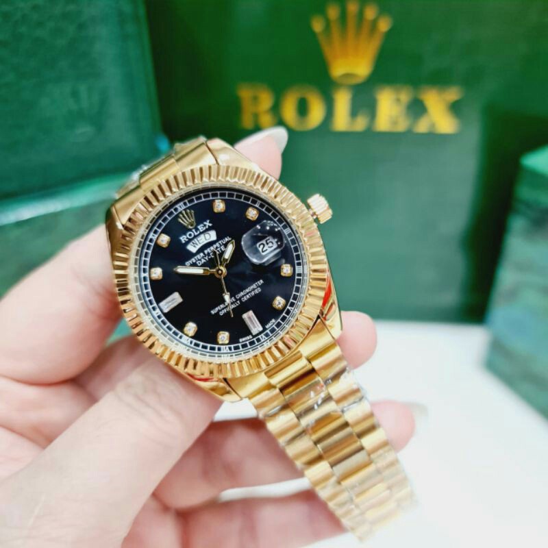 Jam Tangan Rolex Wanita/Jam Tangan Analog Rolex/Jam Tangan Wanita Komplit Sesuai Gambar Model Ori