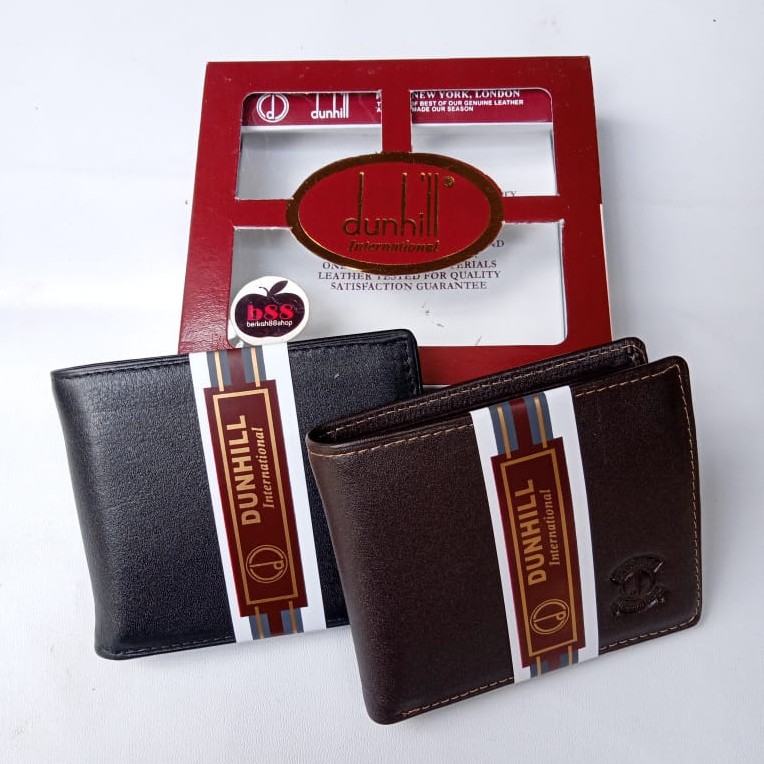 READYSTOCK Discount Dompet Kulit Premium Pria Dunhil Pendek style wallet pendek brand ori handmade