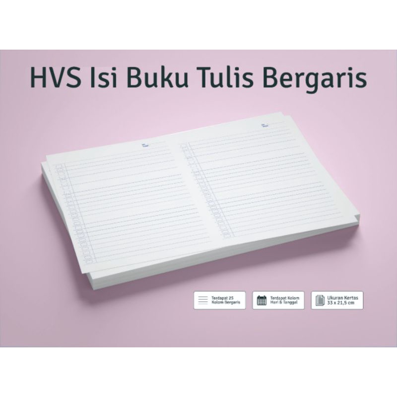 

[100 lembar] HVS bergaris isi buku tulis