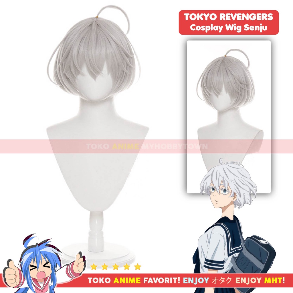 Wig Cosplay Anime Tokyo Revengers : Senju Kawaragi Brahman - Rambut Palsu