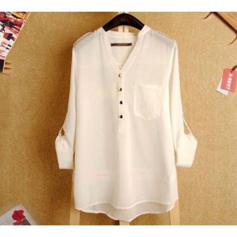 BLOUSE ERISA/ BLOUSE KANCING WANITA/TERPOPULER