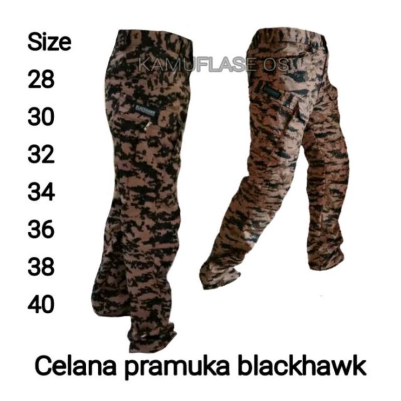 CELANA TACTICAL BLACKHAWK LORENG PRAMUKA