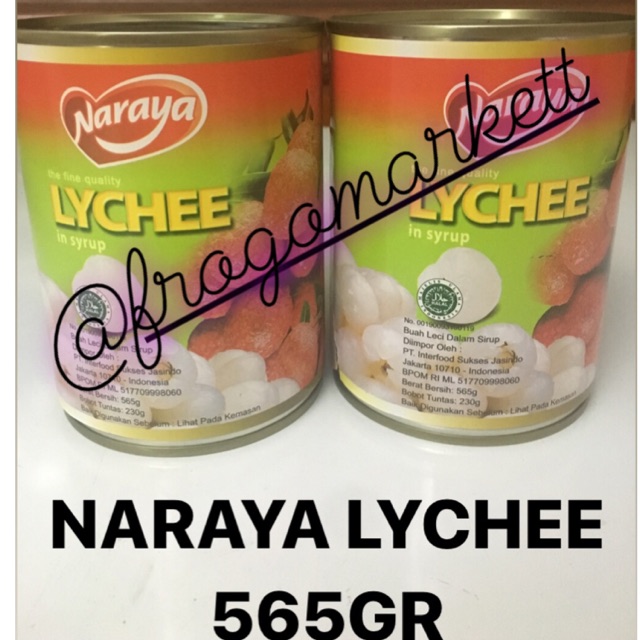 Naraya Lychee In Syrup 565gr