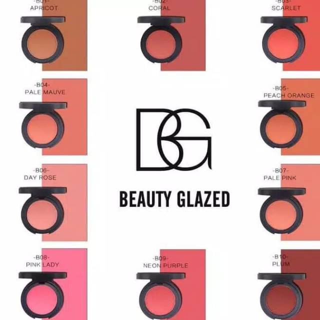 Beauty Glazed Blush on Pipi Murah Makeup Wajah Pigmented Daily Look Blush On Murah