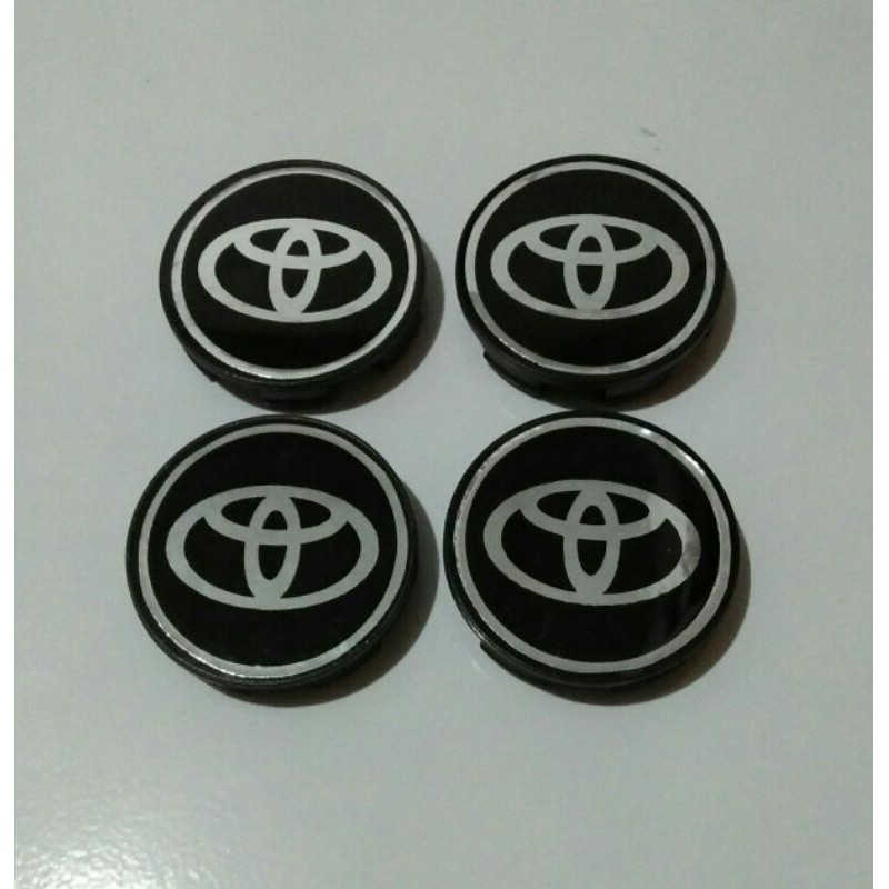 DOP TUTUP VELG TOYOTA HITAM 5,7cm