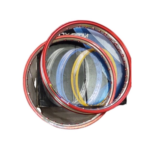 YOKO RIM VELG ER SHAPE 140 + 160 RING 17 BLUE SILVER RED BLACK