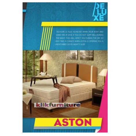 Deluxe (set 120x200cm) Sandaran ASTON CENTRAL SPRINGBED